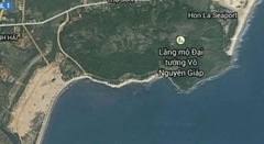 Vị trí mộ Đại tướng Võ Nguyên Giáp được Google Maps cập nhật