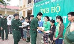 BĐBP Hà Tĩnh: Chung tay, góp sức ủng hộ đồng bào vùng lũ