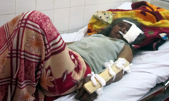 Gia Lai: Lật xe công nông, hàng chục người nhập viện