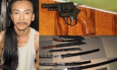 Bắt giữ nhóm giang hồ sử dụng vũ khí quân dụng thanh toán đối thủ