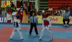 Clip: Võ sỹ Nguyễn Trọng Cường hạ gục đối thủ trong một hiệp đấu