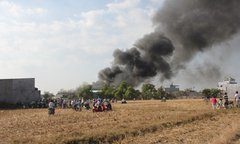 TP.HCM: Cháy lớn tại xưởng sản xuất nilon