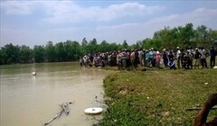 Hai bé trai chết thảm dưới hồ hút cát