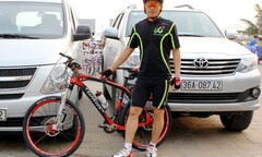 Cận cảnh xe đạp 200 triệu của tay chơi Thanh Hóa