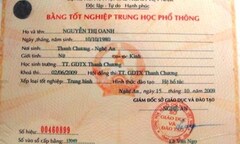 Nghệ An: Tìm ra 13 cán bộ dùng bằng THPT dởm đi học cấp cao hơn