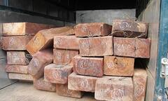 Bắt giữ xe ô tô tải chở 23 hộp gỗ không rõ nguồn gốc