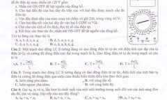 Đáp án đề thi đại học môn Vật lý khối A năm 2014 mã đề 825