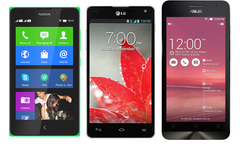 So sánh 3 smartphone tầm trung: Zenfone 5, Optimus G, Nokia XL