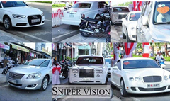 Dàn xe khủng rước dâu của đại gia Cà Mau