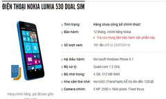 Lumia 530 hai SIM, chip 4 nhân, bán ở VN tháng 8