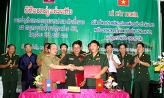 Ký kết đảm bảo an ninh tuyến biên giới Việt - Lào
