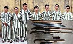 Nhóm đối tượng dùng mã tấu chém đứt tay đối thủ sa lưới