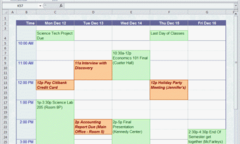 Lên lịch dạy và học bằng Word, Excel 