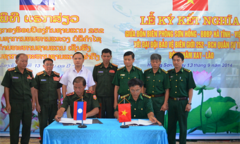 Ký kết nghĩa Đồn Biên phòng - Đại đội bảo vệ biên giới 