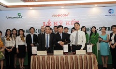 Vietcombank ký thỏa thuận hợp tác với Smartlink và  Vinecom