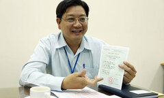 Độc đáo thư  "Chúc mừng thành viên mới " của Chủ tịch phường 