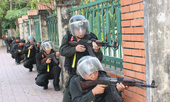 Hưng Yên diễn tập thực binh xử trí tình huống A2 