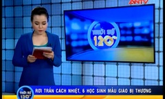 Rơi trần cách nhiệt, 6 bé mẫu giáo phải đi cấp cứu