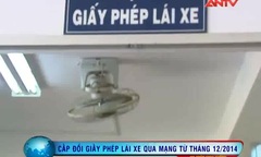 Từ tháng 12 sẽ đổi giấy phép lái xe qua mạng