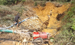 Clip: Đánh sập 3  "ổ " khai thác vàng tại khu vực biên giới