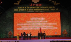 Thành phố Thanh Hóa công bố quyết định công nhận đô thị loại I