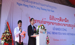 Khởi công xây dựng tòa nhà Vietinbank tại Lào