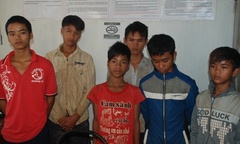 Ném đá xe khách trên Quốc lộ 14,  6 đối tượng bị bắt