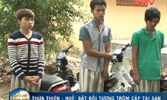 Clip: Nhóm thanh niên bị bắt vì trộm xe máy trong chùa