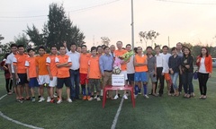 Phóng viên báo chí giao lưu bóng đá, gây quỹ từ thiện