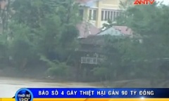 Video: Giật mình con số thiệt hại sau bão số 4