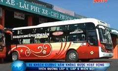Xe khách giường nằm bị cấm hoạt động trên đường cấp 5, 6 miền núi