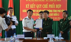 Ký kết quy chế phối hợp bảo vệ chủ quyền, an ninh vùng biển 
