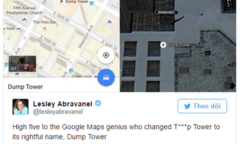 Tòa tháp của ông Trump bị đổi thành  "Tháp Rác " trên Google Maps