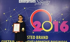 Oriflame Việt Nam nhận Chỉ số tín nhiệm doanh nghiệp 2016 - Trusted Brand Index 