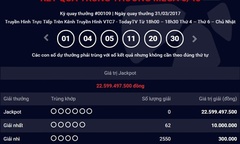 Kết quả xổ số điện toán Vietlott ngày 2/4: Hơn 25 tỷ đồng sẽ về tay ai?