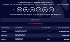 Tìm ra nơi bán chiếc vé Vietlott trúng thưởng hơn 37 tỷ đồng