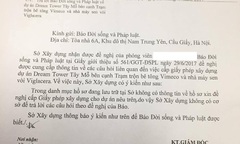 Không có hồ sơ xin cấp phép xây dựng KĐT Dream Towntại Sở xây dựng?