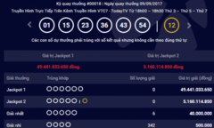 Kết quả xổ số điện toán Vietlott ngày 12/9: Giải Jackpot hơn 49 tỷ đồng sẽ đi về đâu?