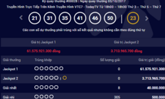 Kết quả xổ số Vietlott hôm nay 3/10: Hơn 61 tỷ đồng không có chủ