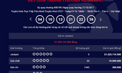 Kết quả xổ số Vietlott hôm nay 29/10: Giải Jackpot hơn 21 tỷ đồng sẽ có chủ?