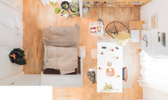 Căn hộ  "nhỏ mà có võ " thế này thì vợ chồng trẻ dù kĩ tính đến đâu cũng mê tít