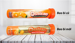 Viên bổ sủi Ossizan Multivitamin đổi mới diện mạo - Nâng tầm giá trị