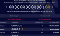 Kết quả xổ số Vietlott hôm nay 19/4/2018: Jackpot đang ở mốc mấy trăm  tỷ đồng?