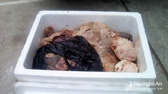 Nội tạng hôi thối bị tịch thu