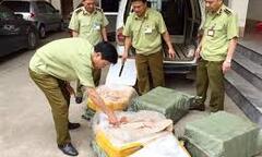 Lạng Sơn: Thu giữ 200kg nầm lợn chảy nước đen bốc mùi hôi thối