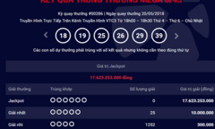 Kết quả xổ số Vietlott hôm nay 23/5/2018: Giải độc đắc đang trị giá bao nhiêu?