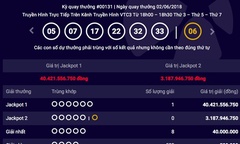 Kết quả xổ số Vietlott hôm nay 5/6/2018: Ai sẽ thành triệu phú xổ số?