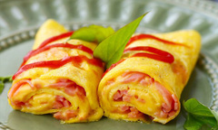 Trứng chiên phô mai thơm phức  "lấy lòng " cả nhà