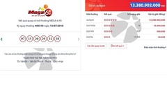 Kết quả xổ số Vietlott hôm nay 18/7/2018: Hơn 13 tỷ đồng lại chơi “trốn tìm”