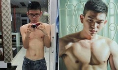 Những quý ông  "biến hình " sau khi tập gym